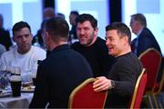 26 November 2022; Brian O'Driscoll, right, at the Champions Cup 2011 and 2012 winner's lunch before the United Rugby Championship match between Leinster and Glasgow Warriors at RDS Arena in Dublin. Photo by Harry Murphy/Sportsfile