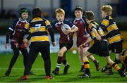 26 November 2022; Action from the Bank of Ireland Half-time Minis between Stillorgan-Rathfarnham and North Meath at United Rugby Championship match between Leinster and Glasgow Warriors at RDS Arena in Dublin. Photo by Ramsey Cardy/Sportsfile