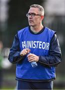 27 November 2022; O'Dwyer's manager Michael Blount before the CurrentAccount.ie LGFA All-Ireland Junior Club Championship Semi-Final match between Salthill Knocknacarra, Galway, and O’Dwyer's, Dublin, at The Prairie in Salthill, Galway. Photo by Piaras Ó Mídheach/Sportsfile