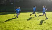 27 November 2022; Longford Slashers players run out before the CurrentAccount.ie LGFA All-Ireland Intermediate Club Championship Semi-Final match between Longford Slashers and Charlestown, Mayo, at Michael Fay Park in Farneyhoogan, Longford. Photo by Harry Murphy/Sportsfile