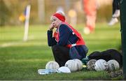 27 November 2022; Mullinahone manager Mary O'Shea during the CurrentAccount.ie LGFA All-Ireland Intermediate Club Championship Semi-Final match between Mullinahone, Tipperary, and Derrygonnelly, Fermanagh, at John Locke Park in Callan, Kilkenny. Photo by David Fitzgerald/Sportsfile