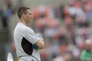 23 May 2004; Armagh player Diarmuid Marsden who is currently injured watches the match from the sideline. Bank of Ireland Ulster Senior Football Championship, Monaghan v Armagh, St. Tighernach's Park, Clones, Co. Monaghan. Picture credit; Damien Eagers / SPORTSFILE