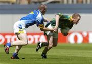 23 May 2004; Donal Curtis, Meath, in action against Adrian Foley, Wicklow. Bank of Ireland Leinster Senior Football Championship, Meath v Wicklow, Croke Park, Dublin. Picture credit; Brian Lawless / SPORTSFILE