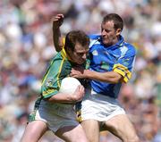 23 May 2004; Richie Kealy, Meath, in action against Donal MacGillacuddy, Wicklow. Bank of Ireland Leinster Senior Football Championship, Meath v Wicklow, Croke Park, Dublin. Picture credit; Brian Lawless / SPORTSFILE