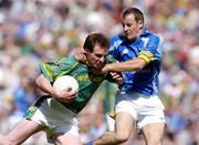 23 May 2004; Richie Kealy, Meath, in action against Donal MacGillacuddy, Wicklow. Bank of Ireland Leinster Senior Football Championship, Meath v Wicklow, Croke Park, Dublin. Picture credit; Brian Lawless / SPORTSFILE