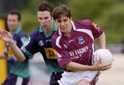 30 May 2004; Mathew Clancy, Galway, in action against Morgan Drea, London. Bank of Ireland Connacht Senior Football Championship, London v Galway, Emerald Gaelic Grounds, Ruislip, London. Picture credit; Brian Lawless / SPORTSFILE