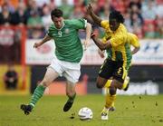 2 June 2004; Alan Lee, Republic of Ireland, in action against Ian Goodison, Jamaica. Unity Cup, Republic of Ireland v Jamaica, The Valley, London, England. Picture credit; Pat Murphy / SPORTSFILE