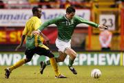 2 June 2004; Clive Clarke, Republic of Ireland, in action against Jermaine Johnson, Jamaica. Unity Cup, Republic of Ireland v Jamaica, The Valley, London, England. Picture credit; Pat Murphy / SPORTSFILE