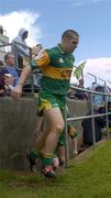30 May 2004; Kevin Cassidy, Donegal, makes his way onto the pitch. Bank of Ireland Ulster Senior Football Championship, Donegal v Antrim, McCool Park, Ballybofey, Co. Donegal. Picture credit; Damien Eagers / SPORTSFILE
