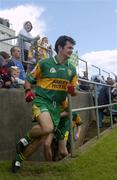 30 May 2004; Niall McCready, Donegal, makes his way onto the pitch. Bank of Ireland Ulster Senior Football Championship, Donegal v Antrim, McCool Park, Ballybofey, Co. Donegal. Picture credit; Damien Eagers / SPORTSFILE