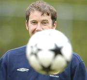 4 June 2004; Kenny Cunningham, Republic of Ireland, during a squad training session at Swift training ground, Amsterdam, Holland. Picture credit; David Maher / SPORTSFILE