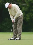4 June 2004; Christy O'Connor Jnr, Ireland, watches his putt on the ninth green during round one of the AIB Irish Seniors Open. Adare Manor Hotel Golf and Country Club, Adare, Co. Limerick. Picture credit; Kieran Clancy / SPORTSFILE