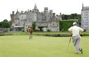 4 June 2004; Antonio Garrido, Spain, putts on the 15th green during round one of the AIB Irish Seniors Open. Adare Manor Hotel Golf and Country Club, Adare, Co. Limerick. Picture credit; Kieran Clancy / SPORTSFILE