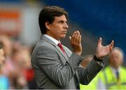 14 August 2013; Wales manager Chris Coleman during the game. International Friendly, Wales v Republic of Ireland, Cardiff City Stadium, Cardiff, Wales. Picture credit: David Maher / SPORTSFILE