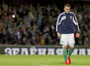 14 August 2013; Northern Ireland's Martin Paterson leaves the field after the game. 2014 FIFA World Cup Qualifier, Group F, Refixture, Northern Ireland v Russia, Windsor Park, Belfast, Co. Antrim. Picture credit: Liam McBurney / SPORTSFILE