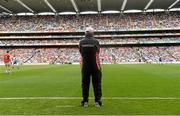 3 August 2013; Mickey Harte, Tyrone manager. GAA Football All-Ireland Senior Championship, Quarter-Final, Monaghan v Tyrone, Croke Park, Dublin. Picture credit: Oliver McVeigh / SPORTSFILE
