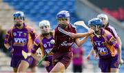 17 August 2013; Niamh Kilkenny, Galway, shoots to score her side's first goal. Liberty Insurance All-Ireland Senior Camogie Championship, Semi-Final, Wexford v Galway, Semple Stadium, Thurles, Co. Tipperary. Photo by Sportsfile
