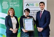 30 November 2022; National College of Ireland during ASAS Awards at the Sport Ireland Institute at the Sport Ireland Campus in Dublin. Photo by Piaras Ó Mídheach/Sportsfile