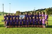 27 November 2022; Kilmacud Crokes squad before the CurrentAccount.ie LGFA All-Ireland Senior Club Championship Semi-Final match between Donaghmoyne, Monaghan, and Kilmacud Crokes, Dublin, at Cornaslieve in Carrickmacross, Monaghan. Photo by Philip Fitzpatrick/Sportsfile