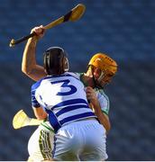 27 November 2022; Colin Fennelly of Shamrocks Ballyhale is tackled by Ross Kelly of Naas during the AIB Leinster GAA Hurling Senior Club Championship Semi-Final match between Naas and Shamrocks Ballyhale at Croke Park in Dublin. Photo by Daire Brennan/Sportsfile