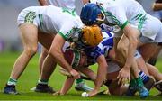 27 November 2022; Kevin Whelan of Naas is tackled by Colin Fennelly, left and Eoin Kenneally of Shamrocks Ballyhale during the AIB Leinster GAA Hurling Senior Club Championship Semi-Final match between Naas and Shamrocks Ballyhale at Croke Park in Dublin. Photo by Daire Brennan/Sportsfile