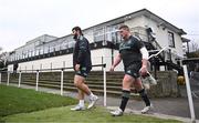 28 November 2022; Michael Milne, left, and Tadhg Furlong during a Leinster Rugby squad training session at Old Belvedere RFC in Dublin. Photo by Harry Murphy/Sportsfile