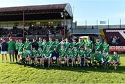 20 November 2022; The Moycullen team before the AIB Connacht GAA Football Senior Club Championship Semi-Final match between Moycullen and Strokestown at Tuam Stadium in Tuam, Galway. Photo by Sam Barnes/Sportsfile