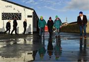 20 November 2022; Supporters arrive before the AIB Connacht GAA Football Senior Club Championship Semi-Final match between Moycullen and Strokestown at Tuam Stadium in Tuam, Galway. Photo by Sam Barnes/Sportsfile