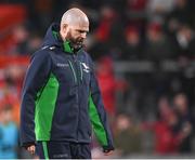 26 November 2022; Connacht head coach Peter Wilkins before the United Rugby Championship match between Munster and Connacht at Thomond Park in Limerick. Photo by Piaras Ó Mídheach/Sportsfile
