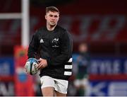 26 November 2022; Jack Crowley of Munster during the warm-up before the United Rugby Championship match between Munster and Connacht at Thomond Park in Limerick. Photo by Piaras Ó Mídheach/Sportsfile