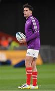 26 November 2022; Joey Carbery of Munster during the warm-up before the United Rugby Championship match between Munster and Connacht at Thomond Park in Limerick. Photo by Piaras Ó Mídheach/Sportsfile