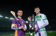 29 November 2022; Provincial glory up for grabs! Oisin O’Rorke of Kilmacud Crokes, Dublin, left, and Eoin Cody of Ballyhale Shamrocks, Kilkenny, pictured today ahead of the 2022 AIB Leinster GAA Hurling Senior Club Championship Final which takes place this Sunday, December 4th at Croke Park. The AIB GAA All-Ireland Club Championships features some of #TheToughest players from communities all across Ireland. It is these very communities that the players represent that make the AIB GAA All-Ireland Club Championships unique. Now in its 32nd year supporting the Club Championships, AIB is extremely proud to once again celebrate the communities that play such a role in sustaining our national games. Photo by Ramsey Cardy/Sportsfile