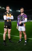 29 November 2022; Provincial glory up for grabs! Shane Horan of Kilmacud Crokes, Dublin, right, and Niall Mitchell of The Downs, Westmeath, pictured today ahead of the 2022 AIB Leinster GAA Football Senior Club Championship Final, which takes place this Sunday, December 4th at Croke Park. The AIB GAA All-Ireland Club Championships features some of #TheToughest players from communities all across Ireland. It is these very communities that the players represent that make the AIB GAA All-Ireland Club Championships unique. Now in its 32nd year supporting the Club Championships, AIB is extremely proud to once again celebrate the communities that play such a role in sustaining our national games. Photo by Ramsey Cardy/Sportsfile