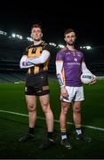 29 November 2022; Provincial glory up for grabs! Shane Horan of Kilmacud Crokes, Dublin, right, and Niall Mitchell of The Downs, Westmeath, pictured today ahead of the 2022 AIB Leinster GAA Football Senior Club Championship Final, which takes place this Sunday, December 4th at Croke Park. The AIB GAA All-Ireland Club Championships features some of #TheToughest players from communities all across Ireland. It is these very communities that the players represent that make the AIB GAA All-Ireland Club Championships unique. Now in its 32nd year supporting the Club Championships, AIB is extremely proud to once again celebrate the communities that play such a role in sustaining our national games. Photo by Ramsey Cardy/Sportsfile