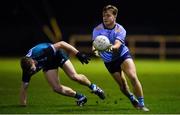 30 November 2022; Tom Browne of UCD in action during the Electric Ireland Higher Education Senior Football Division 1 League Final match between UCD and Maynooth University at the Dublin City University Sports Campus in Dublin. Photo by Seb Daly/Sportsfile