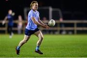 30 November 2022; Cormac Egan of UCD during the Electric Ireland Higher Education Senior Football Division 1 League Final match between UCD and Maynooth University at the Dublin City University Sports Campus in Dublin. Photo by Seb Daly/Sportsfile