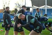 2 December 2022; Garry Ringrose and Jamie Osborne during a Leinster Rugby captain's run at the RDS Arena in Dublin. Photo by Harry Murphy/Sportsfile