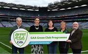 3 December 2022; In attendance during the GAA Green Club Toolkit Launch are, from left, Chair of the GAA Green Club Steering Committee Padraig Fallon, GAA Green Club Sustainability Advisor Dr Míde Ní Shúilleabháin, Mullingar Shamrocks Vice-Chairperson Debbie Newman, Mullingar Shamrocks Green Club Coordinator Joan Crawford, and GAA Youth Leadership & Sustainability Manager Jimmy D’Arcy, at Croke Park in Dublin. Photo by Sam Barnes/Sportsfile