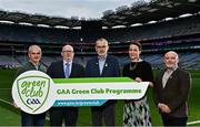 3 December 2022; In attendance during the GAA Green Club Toolkit Launch are, from left, Chair of the GAA Green Club Steering Committee Padraig Fallon, Waste Management Planning Regional Co-Ordinator Hugh Coughlan, Uachtarán Chumann Lúthchleas Gael Larry McCarthy, GAA Green Club Sustainability Advisor Dr Míde Ní Shúilleabháin and GAA Youth Leadership & Sustainability Manager Jimmy D’Arcy, at Croke Park in Dublin. Photo by Sam Barnes/Sportsfile