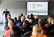 3 December 2022; GAA Youth Leadership & Sustainability Manager Jimmy D’Arcy speaking during the GAA Green Club Toolkit Launch at Croke Park in Dublin. Photo by Sam Barnes/Sportsfile