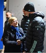 3 December 2022; Leinster player Jonathan Sexton in Autograph Alley before the United Rugby Championship match between Leinster and Ulster at the RDS Arena in Dublin. Photo by Ramsey Cardy/Sportsfile