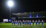 3 December 2022; Leinster players during a moments applause in memory of former Scotland and British & Irish Lions rugby international Doddie Weir before the United Rugby Championship match between Leinster and Ulster at the RDS Arena in Dublin. Photo by Harry Murphy/Sportsfile