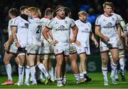 3 December 2022; Rob Herring, left, and Stewart Moore of Ulster dejected after the United Rugby Championship match between Leinster and Ulster at the RDS Arena in Dublin. Photo by Ramsey Cardy/Sportsfile