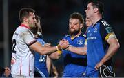 3 December 2022; James Ryan of Leinster and Jacob Stockdale of Ulster after the United Rugby Championship match between Leinster and Ulster at the RDS Arena in Dublin. Photo by Ramsey Cardy/Sportsfile
