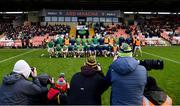 4 December 2022; Photographers take the team photograph of the Dunloy Cuchullains team before the AIB Ulster GAA Hurling Senior Club Championship Final match between Dunloy Cuchullains of Antrim and Slaughtneil of Derry at Athletics Grounds in Armagh. Photo by Ramsey Cardy/Sportsfile