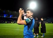 3 December 2022; Hugo Keenan of Leinster after his side's victory in the United Rugby Championship match between Leinster and Ulster at the RDS Arena in Dublin. Photo by Harry Murphy/Sportsfile