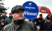4 December 2022;Trainer Gordon Elliott after sending out Mighty Potter to win the Bar One Racing Drinmore Novice Steeplechase at Fairyhouse Racecourse in Ratoath, Meath. Photo by Seb Daly/Sportsfile