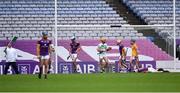 4 December 2022; Colin Fennelly of Shamrocks Ballyhale celebrates after scoring his side's first goal during the AIB Leinster GAA Hurling Senior Club Championship Final match between Kilmacud Crokes of Dublin and Shamrocks Ballyhale of Kilkenny at Croke Park in Dublin. Photo by Daire Brennan/Sportsfile