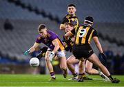 4 December 2022; Cian O’Connor of Kilmacud Crokes in action against Jonathan Lynam of The Downs during the AIB Leinster GAA Football Senior Club Championship Final match between Kilmacud Crokes of Dublin and The Downs of Westmeath at Croke Park in Dublin. Photo by Daire Brennan/Sportsfile