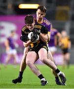 4 December 2022; Darragh Egerton of The Downs in action against Dara Mullin of Kilmacud Crokes during the AIB Leinster GAA Football Senior Club Championship Final match between Kilmacud Crokes of Dublin and The Downs of Westmeath at Croke Park in Dublin. Photo by Daire Brennan/Sportsfile